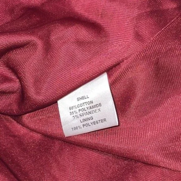 Dainty Jewell’s Burgundy Modest Midi Dress Women’s M Long Sleeve Fit & Flare - Picture 10 of 10